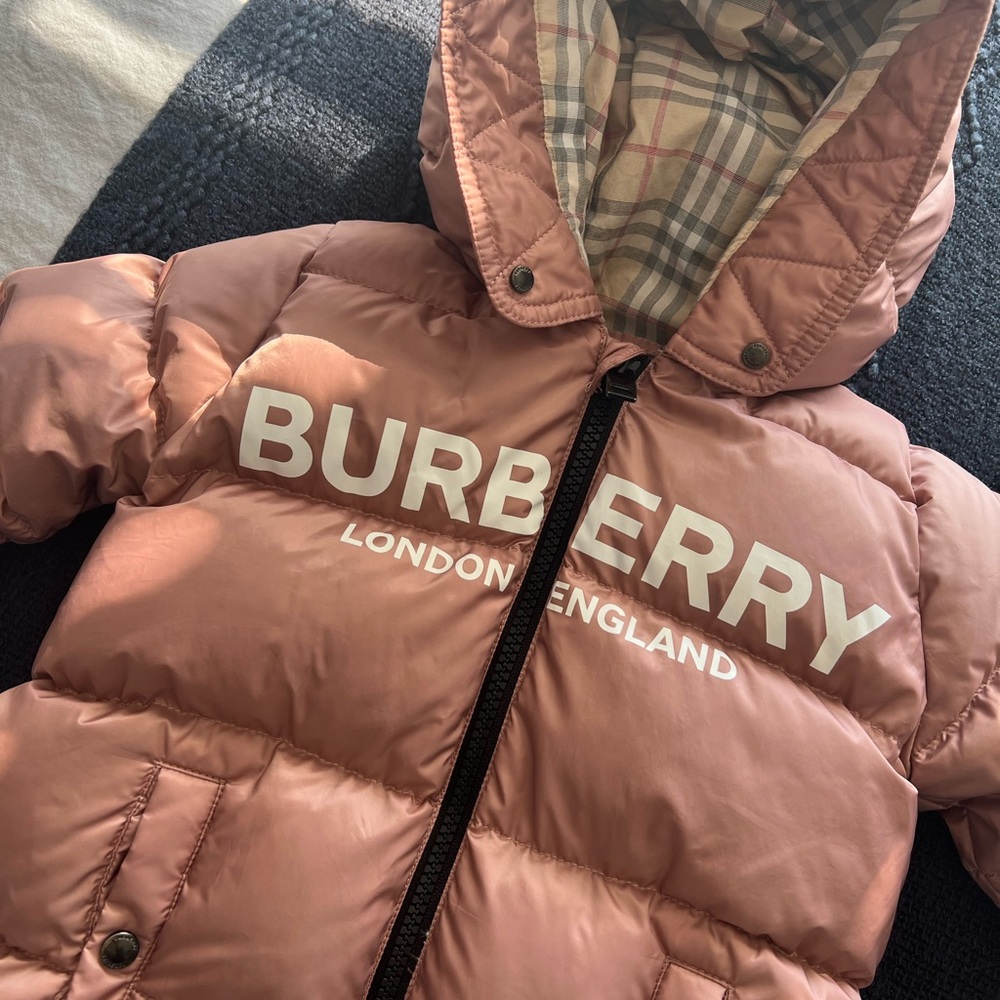 Burberry Pink Kids One Piece Bodysuit